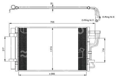 kondenzátor HYUNDAI i30 06-, OE 976061H000, 976062H000, 976062H010